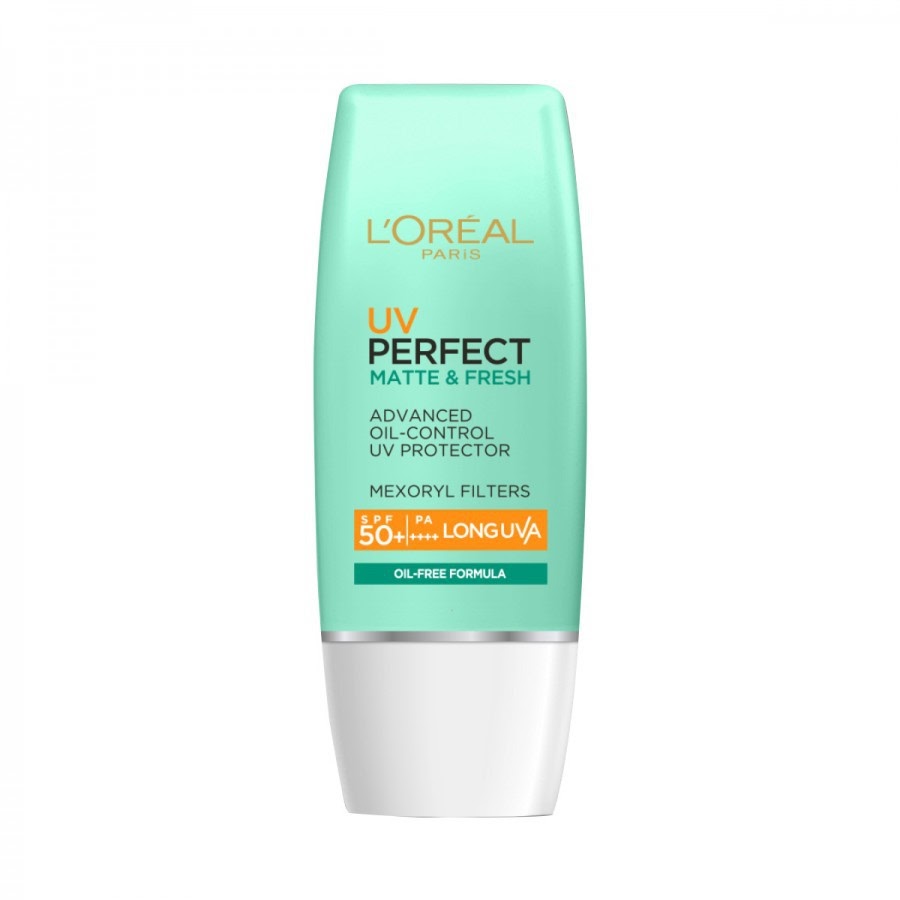 L’Oreal Paris UV Perfect Matte & Fresh Sunscreen-skincare untuk kulit berjerawat